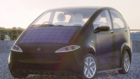 EV powered by its roof, doors and trunk