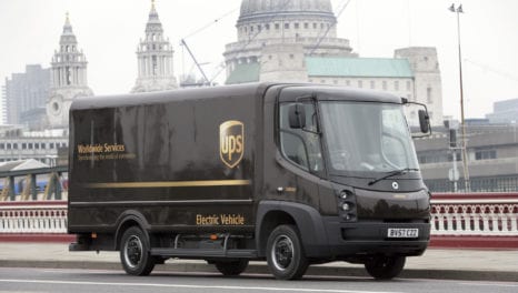 UPS’s electric vehicles powered by smart charging system