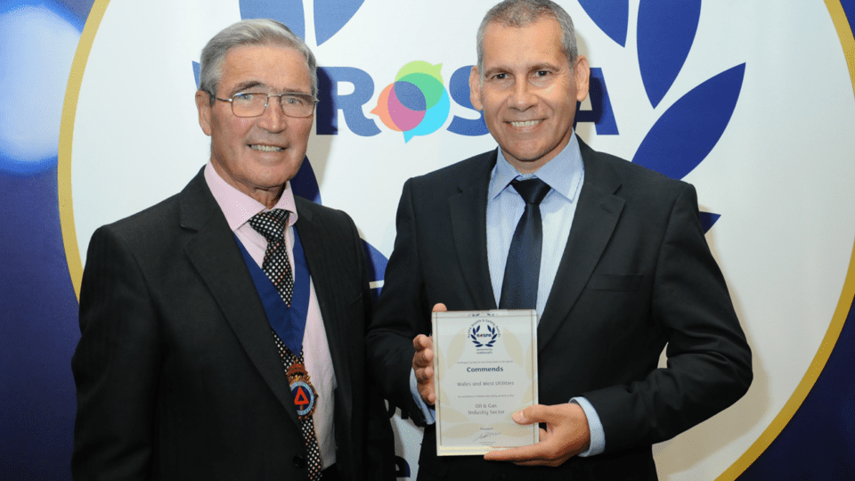 Wales & West Utilities receives fifth safety award from RoSPA