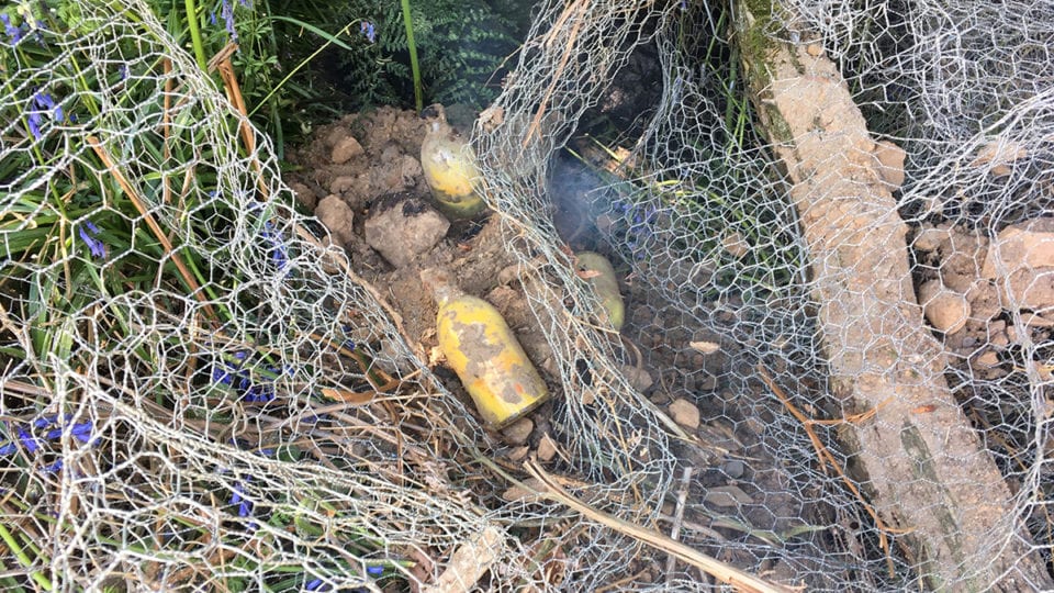 Unexploded stash of grenades unearthed by power engineers