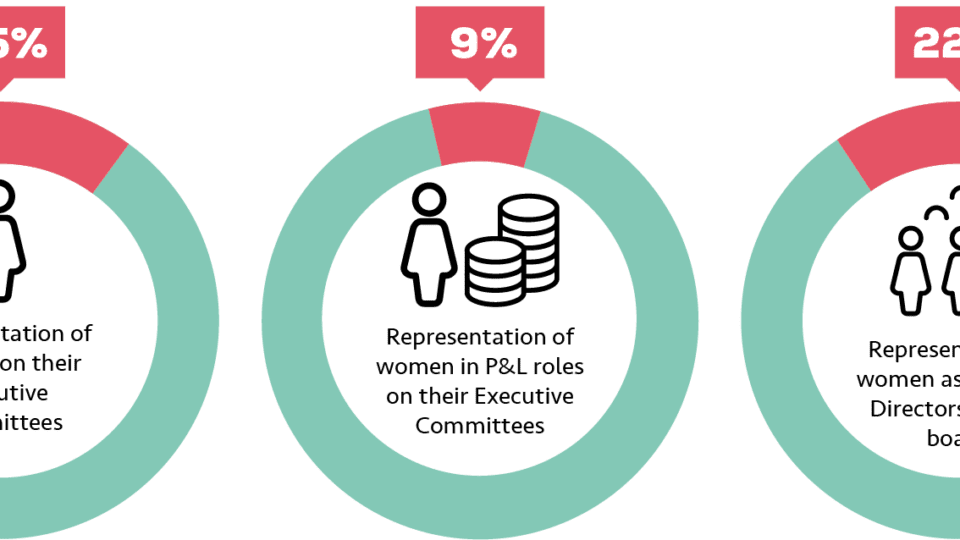 Increase in women on executive committees at utilities firms