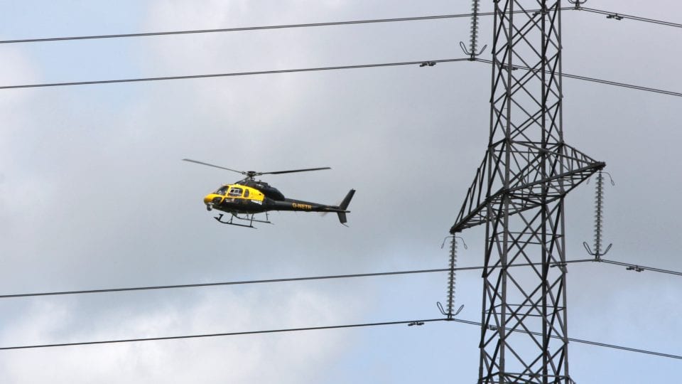 Helicopters used to inspect NI power network