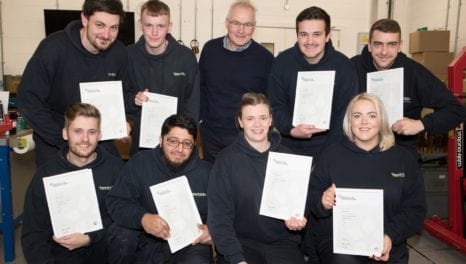 Apprentices graduate from ENW’s apprenticeship programme